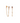 Multi heart chain earring g-p