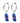 Silver lapis lazulli hoop