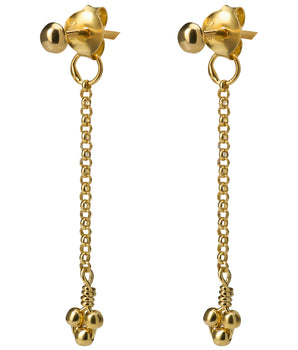 Earring chain dot earring g-p