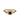 Brass vintage square black stone ring