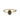 Brass oval black stone ring