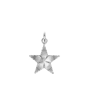Silver shiny star pendant