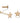Flat star piercing 14K per piece