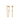 Peridot flower chain earring g-p