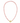 Necklace pink stone with big lock