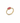 Brass oval pink stone ring