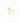 Double square stud hoop brass/ g-p