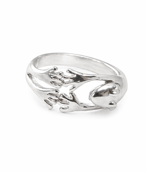 Frog ring brass/ s-p