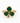 Clover dark green resin