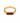Brass dark red resin shape ring