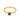 Brass round amethyst ring