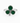 Clover dark green resin brass/ s-p