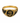 Brass vintage black resin flower ring