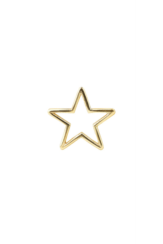 Pendants - Thin star small - Gold plated