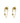 Oorbellen - Peridot chain - Gold plated