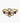 Brass flower pearl ring