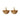 Big fan earring brass/g-p