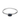Silver ring side oval
