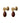 Resin bead earring g-p