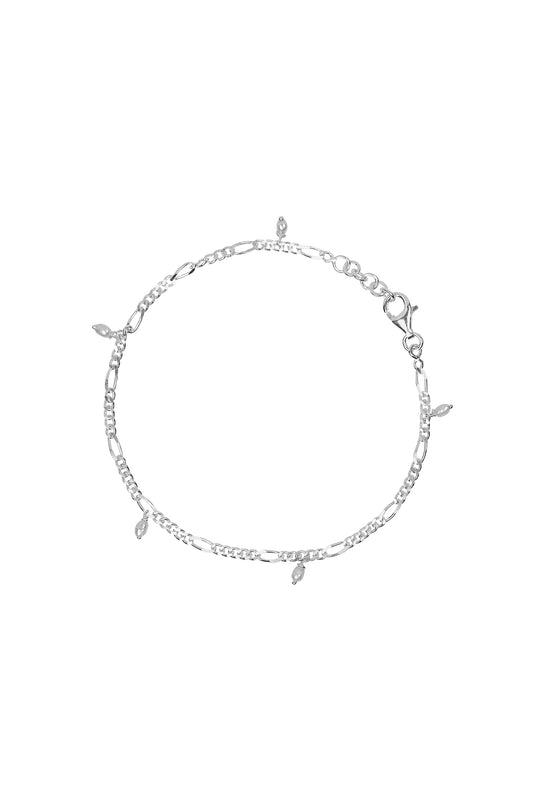  Xzota | Armbanden | Figaro small pearl | Zilver