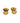 Xzota | Oorbellen | Half round | Gold plated
