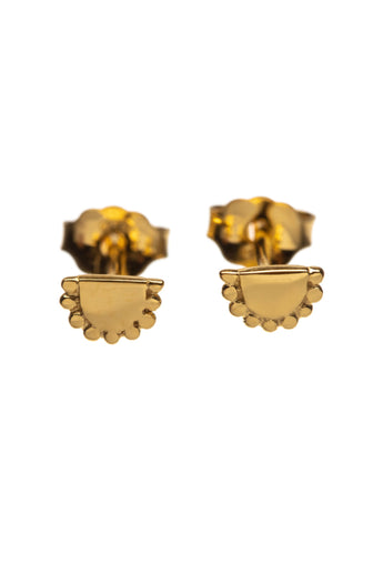 Xzota | Oorbellen | Half round | Gold plated