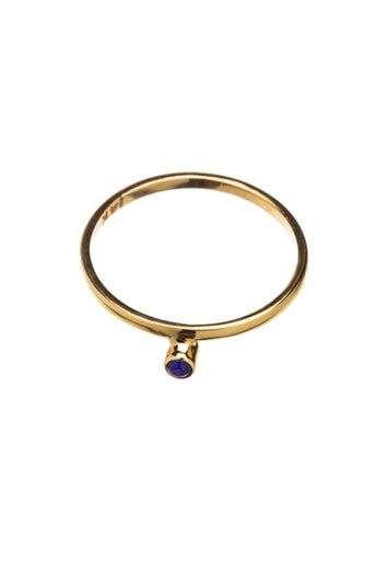 Xzota | Ringen | Small blue stone | 14K Gold