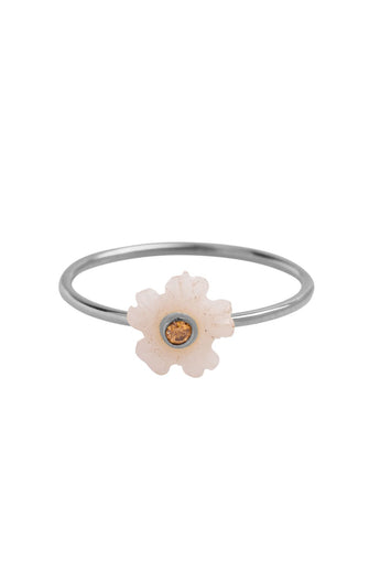 Xzota | Ringen | Resin flower | Zilver