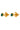 Xzota -Oorbellen - Little green emerald stone - 22K Gold