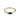 Brass Blue baquette ring