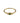 Brass square ring tiny green stone