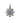 Silver flower purple stone pendant