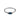 Silver blue baquette ring