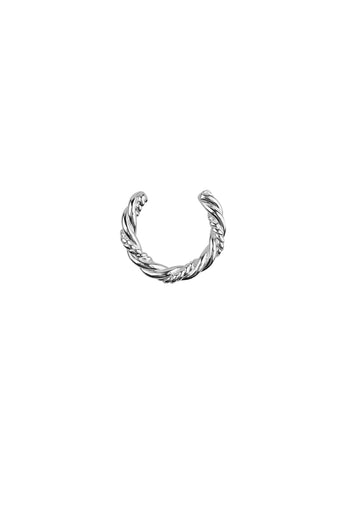 Xzota | Oorbellen | Twisted cuff | Zilver