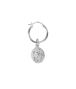 Xzoat/ Oorbellen - Hoop tiny lion - Silver