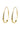 Xzota - Oorbellen - Hoop drop - Gold plated