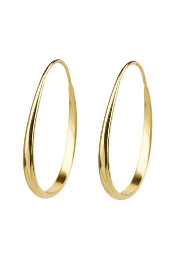 Xzota - Oorbellen - Hoop drop - Gold plated
