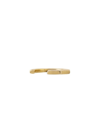 Xzota - Oorbellen - Cuff small Hammered -Goud