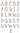 Xzota - Pendants - Bamboo letter A - Zilver
