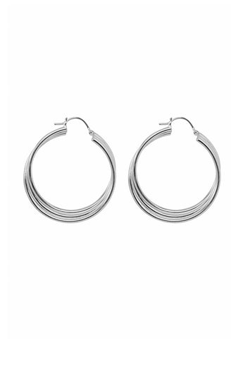 Xzota | Oorbellen | Spiral hoop big | Zilver