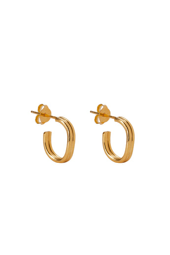 Xzota | Oorbellen | Waves | Gold Plated
