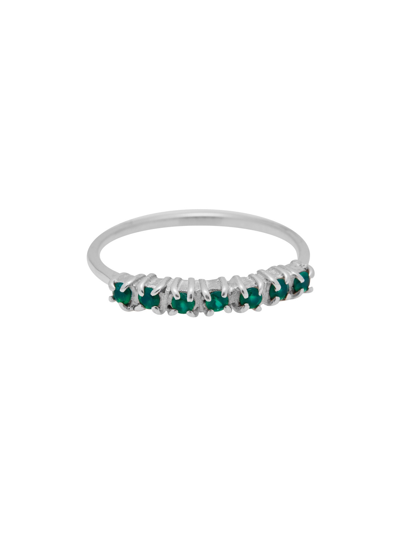 Xzota | Ringen | Vintage multi green zircon | Zilver