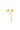 Xzota - Oorbellen - Double dot chain earring p.p. - Gold plated