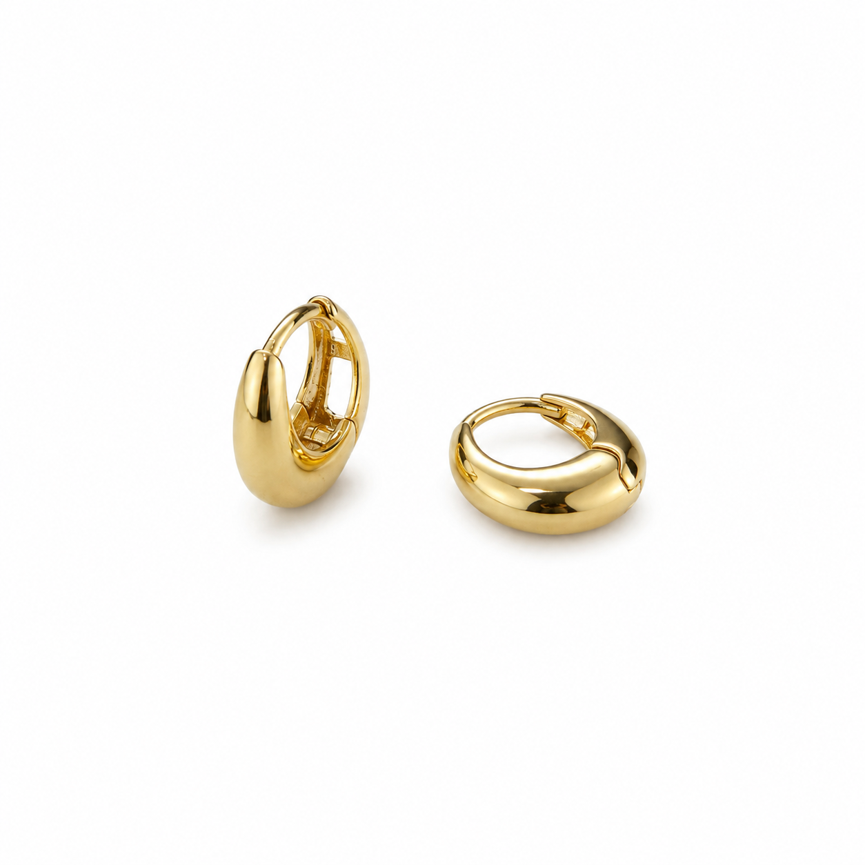 Boomerang hoop brass/ g-p