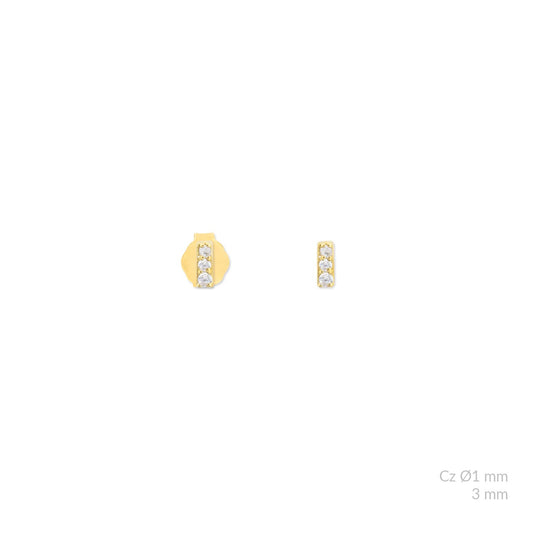 Zircon baguette g-p