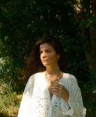 Coin necklace brass