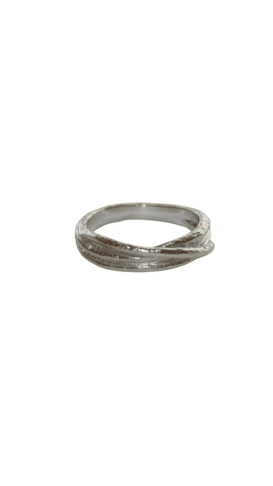 Silver bold twisted