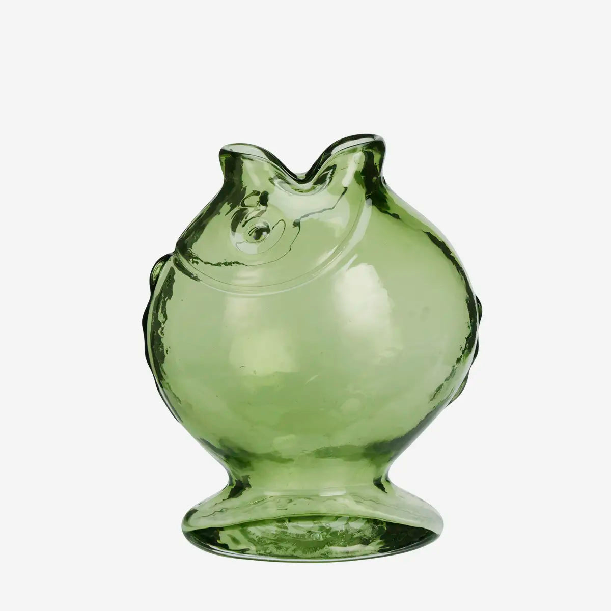 Glass fish vase