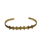 Brass dot cuff bracelet