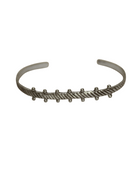 Dot cuff bracelet silver-plated